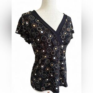 Abstract Circle Blouse